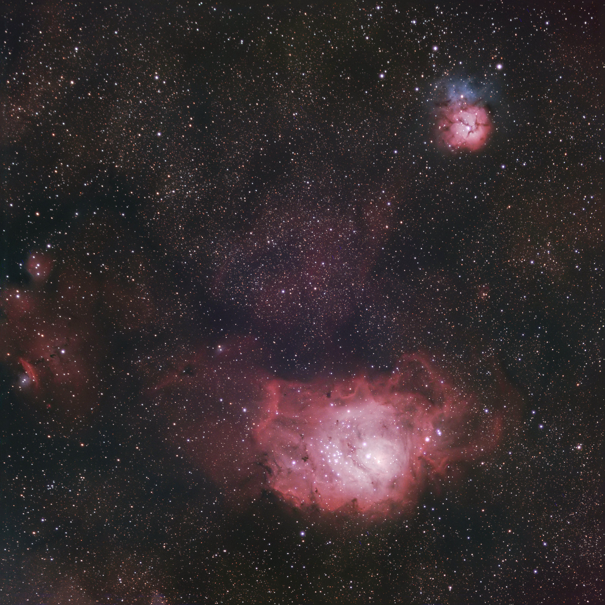 M8&M20とNGC7293 - 元天文少年の星撮りブログ