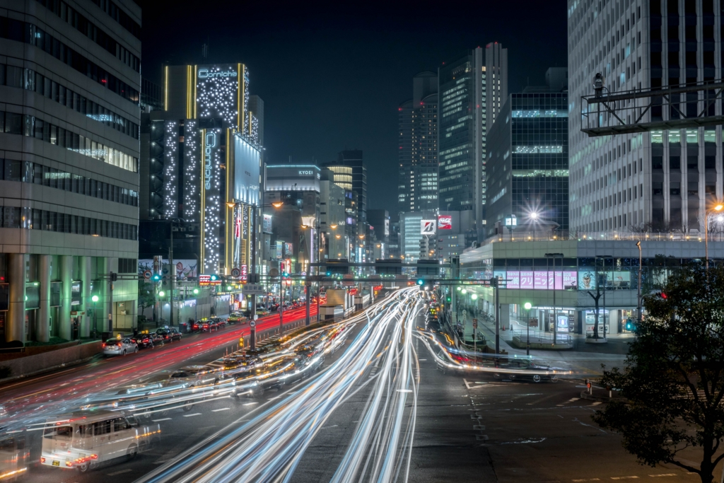 車の流れ