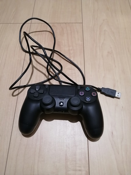 PCゲームパッド】PS4コントローラー(デュアルショック4)をPCに有線