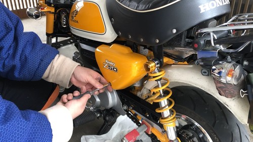 モンキー バッテリーを交換した Risingforce Zwei