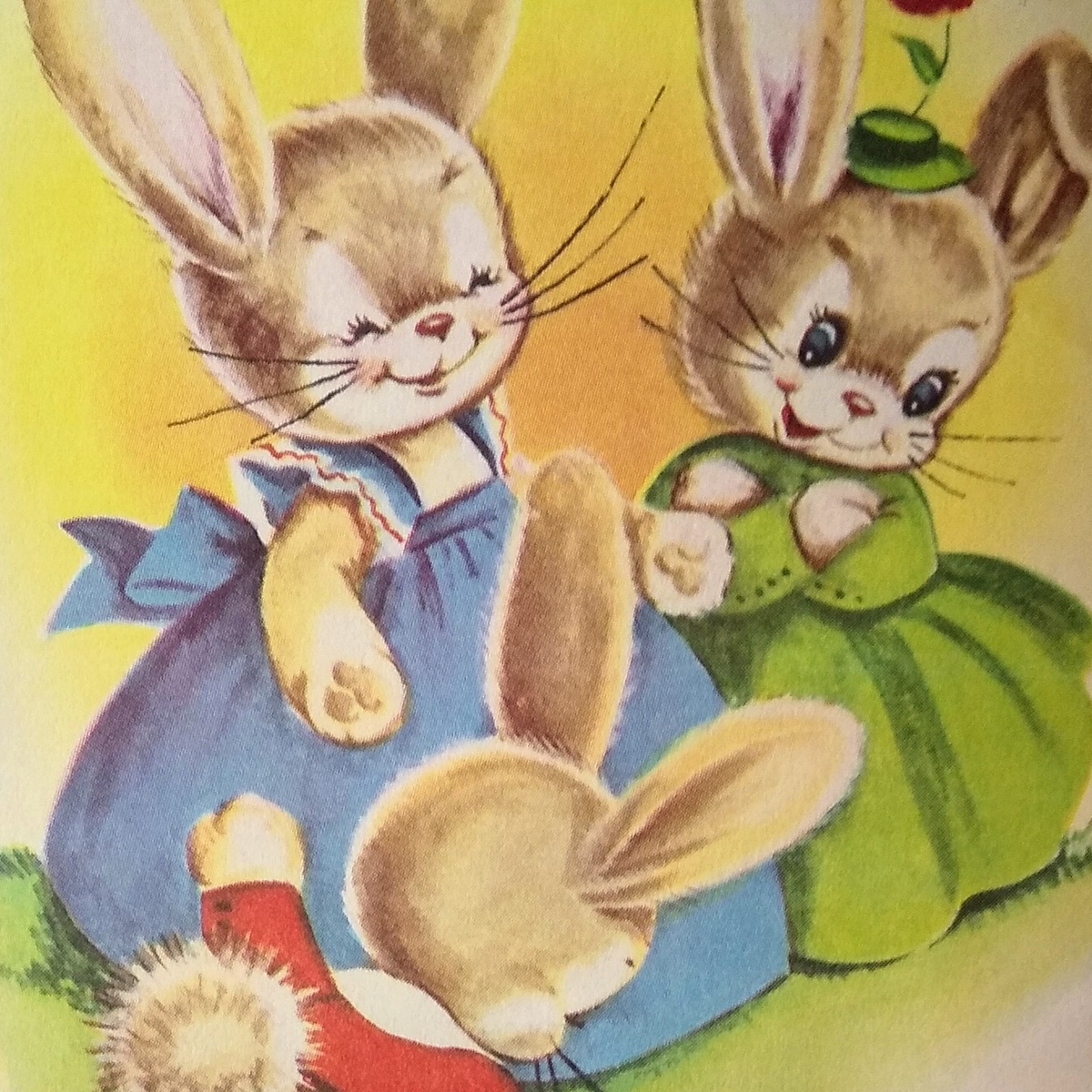ウィットニーさんより　稀少なサンプルのヴィンテージうさぎさん ウィットニーさんより 稀少なサンプルのヴィンテージうさぎさん