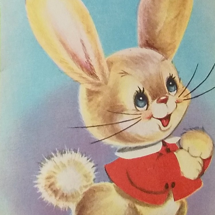 ウィットニーさんより　稀少なサンプルのヴィンテージうさぎさん ヴィンテージ絵本 Tiny Rabbit - Secret GardenⅡ