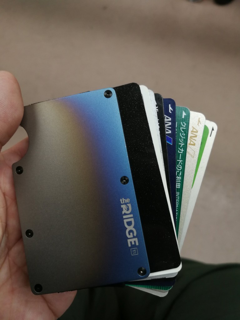 the RIDGE カーボンファイバー マネークリップ Carbon Fiber Money