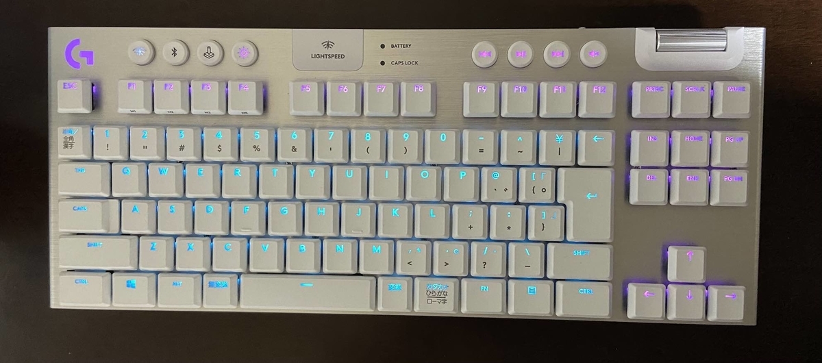 キラキラ光るキーボード