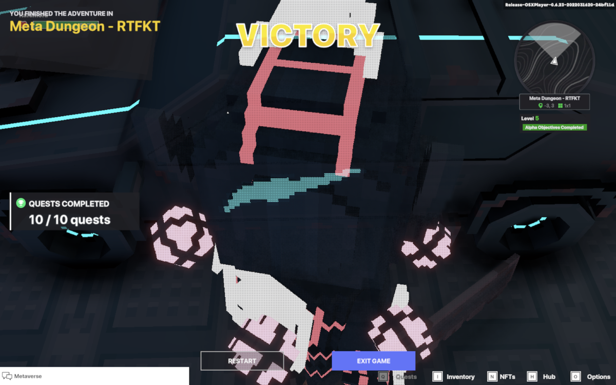 RTFKTも無事クリア