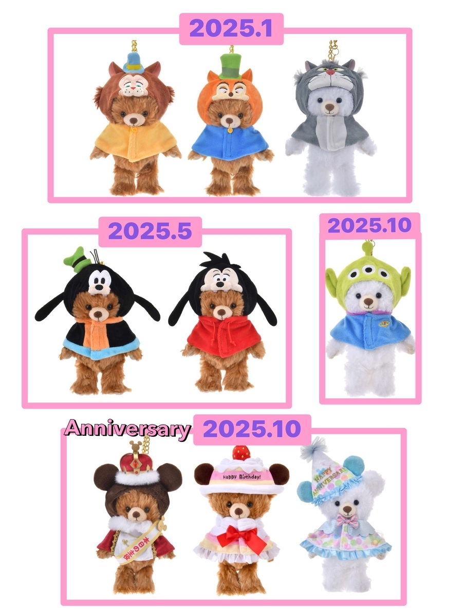 ちーくん様ご確認用　　ユニベアサイズぬいぐるみお洋服 ユニベア サイズまとめ - ユニベアシティまとめブログ