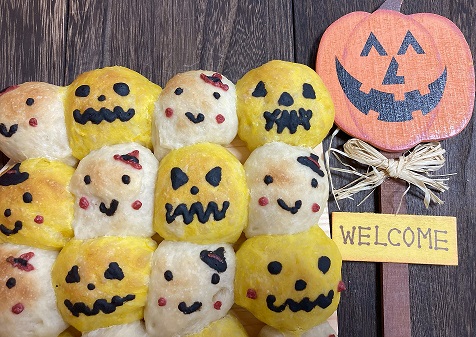 ちぎりパン&おばけロリースパン☆ハロウィン