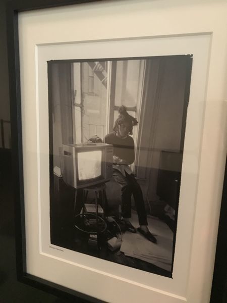 バスキア展の本人写真