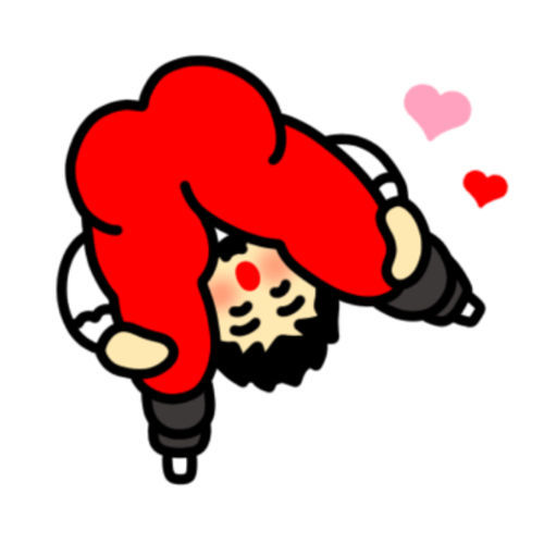アイススケートをするぽっちゃり男性のLINEクリエイターズスタンプ