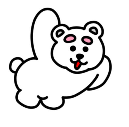 おもしろい白熊の敬語LINEスタンプ