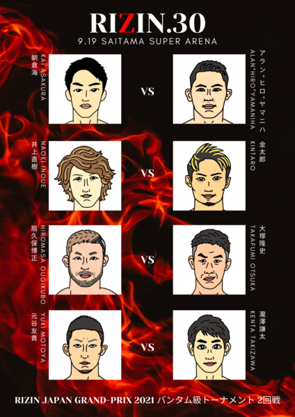 Rizin 30 全対戦カードの試合順と勝敗予想 朝倉海 Vs アランヒロヤマニハ タイトルマッチ