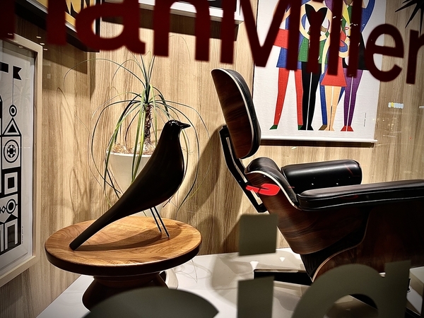 ハーマンミラーストア青山 ショーウィンドウ イームズ ハウス バード 黒