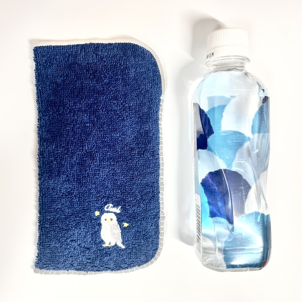 を安く買う方法 947.ペットボトルカバー ハンドメイドガーゼハンカチ