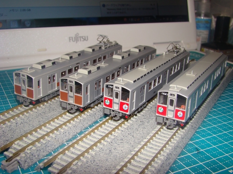 追加作業】MA大阪市交通局60系2編成に墨入れ＆色差し - 新つなぐ