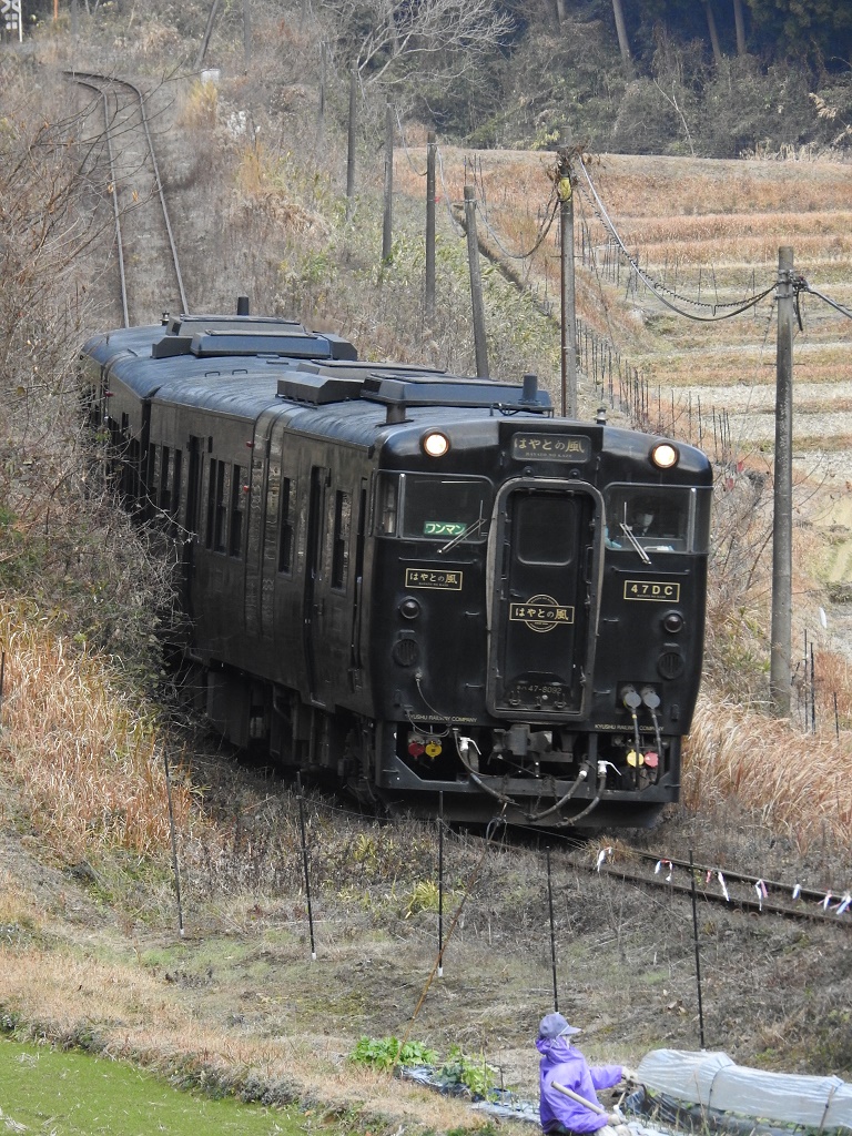 日本限定 JR九州】キハ47+キハ147 特急”はやとの風1号” 鹿児島中央ゆき 鉄道模型