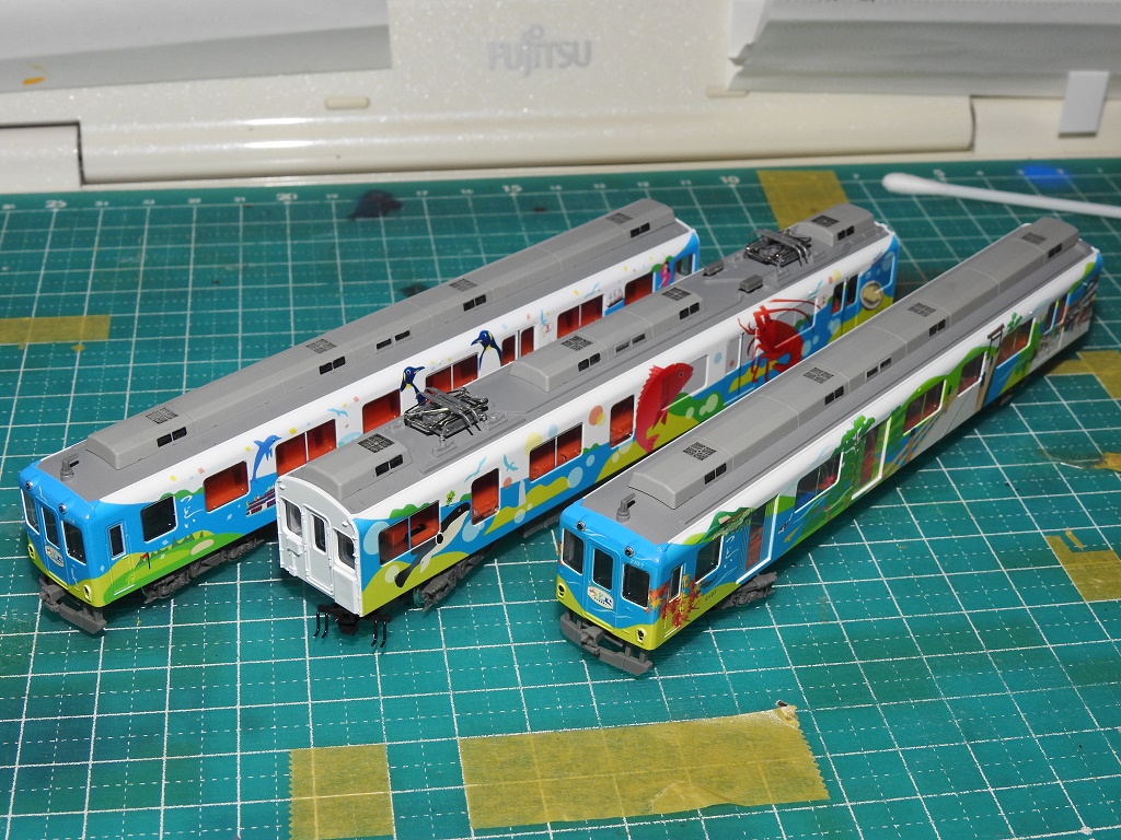 GREENMAX】近鉄2013系”つどい”登場時編成 ディテールアップ作業【その