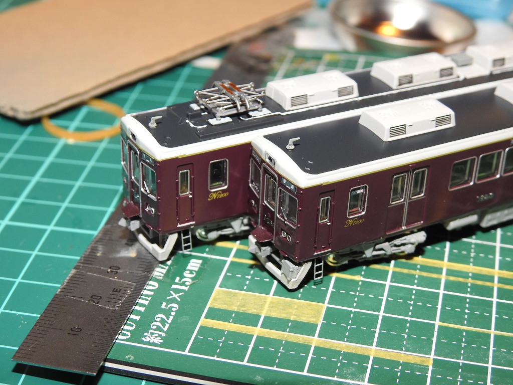 鉄道コレクション】能勢電鉄7200系(7200F) ディテールアップ作業〔その