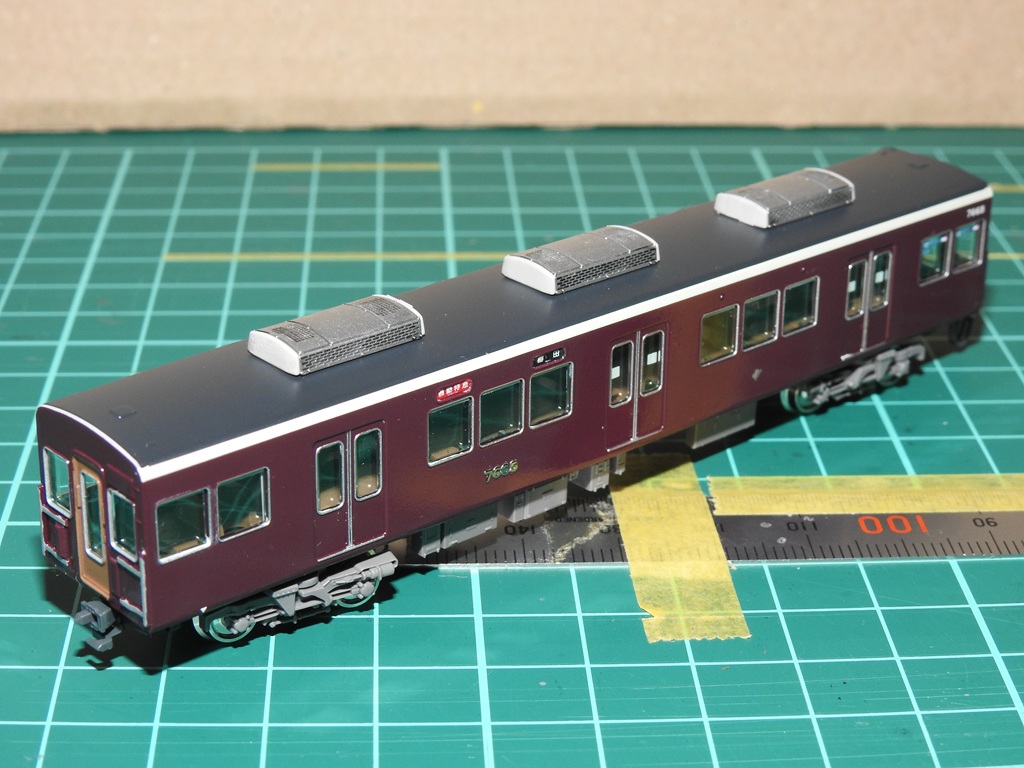 GREENMAX】阪急7000系7015F(リニューアル車) ディテールアップ作業