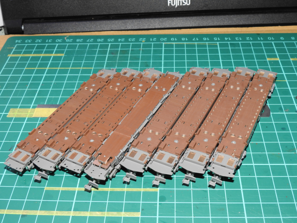 GREENMAX】阪急6000系・旧塗装(6024F+6014F) ディテールアップ作業