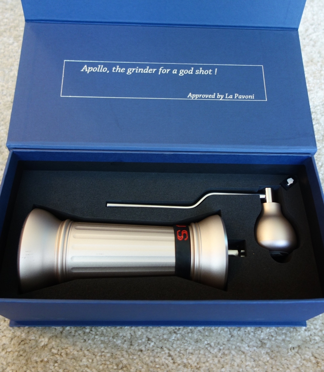 【Apollo manual hand grinder 前編】100を数える選択肢と、奢侈に富む風格を備えしプレミアムなハンドグラインダー