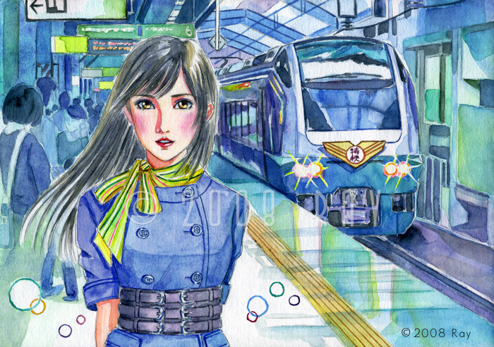 近未来風の駅