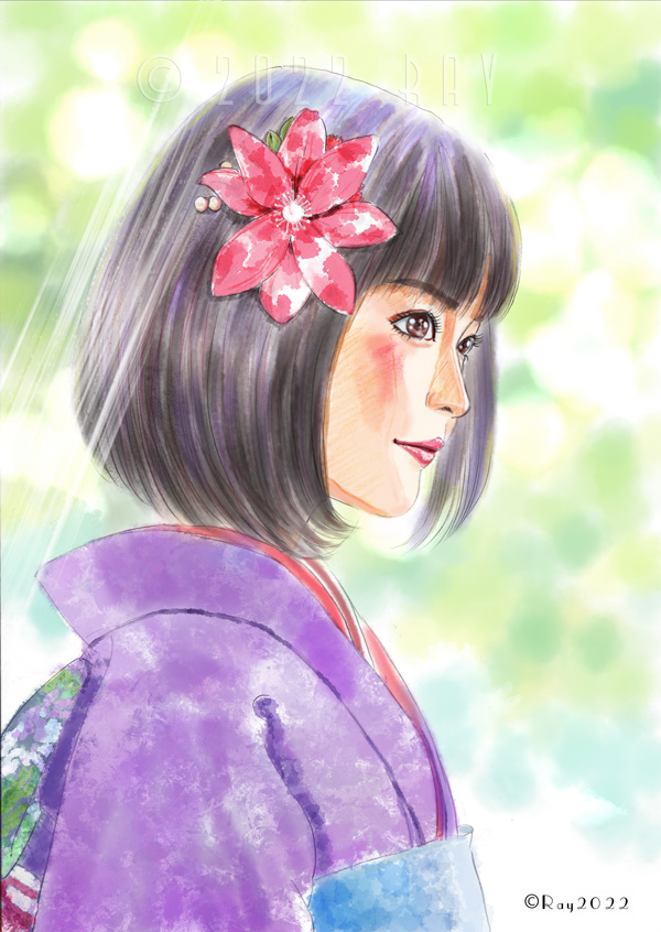 着物姿の女性