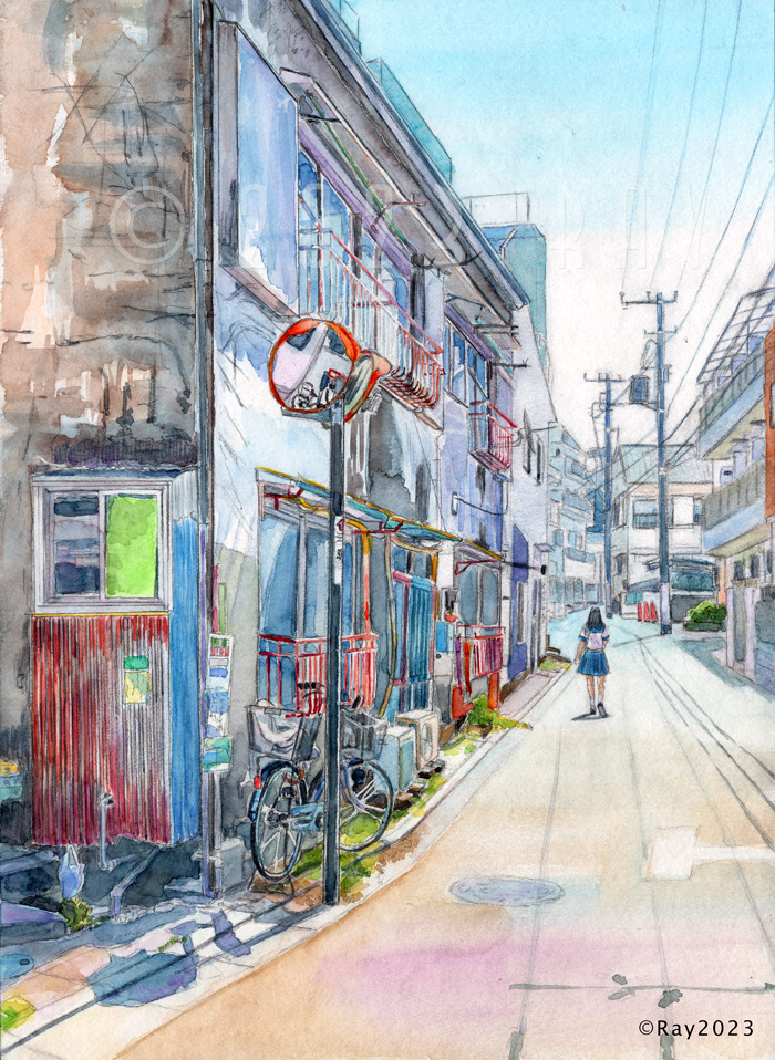 文京区菊坂の古い町並み