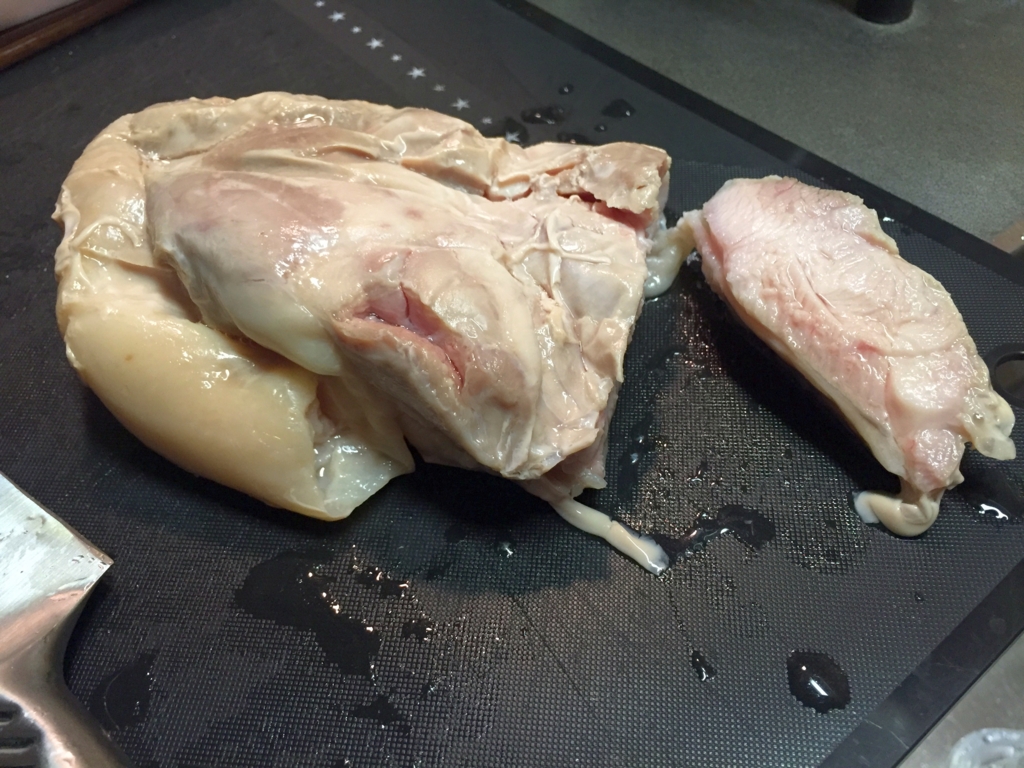 真空パック済みの鶏肉を真空調理してみた 風雲鷹巣城