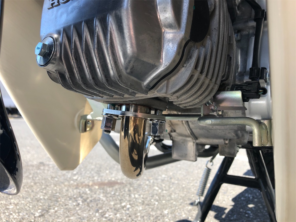 スーパーカブ110 マフラー交換失敗メモ２ きくぽた