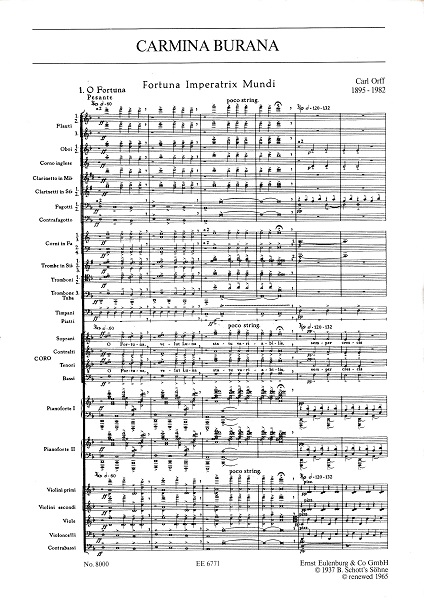 オルフ「カルミナ・ブラーナ」 - 鷺の停車場