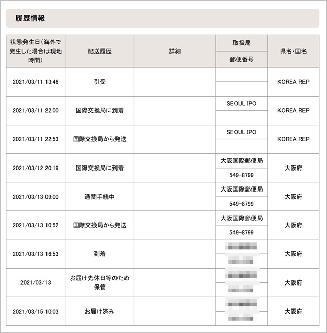 日本 韓国 コロナ禍でのems所要日数 21年4月時点の実績 P Sign