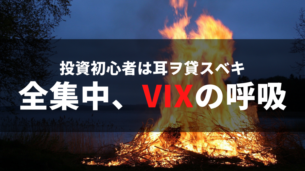 VIX （恐怖指数）とは？　VIXの呼吸でイケメン