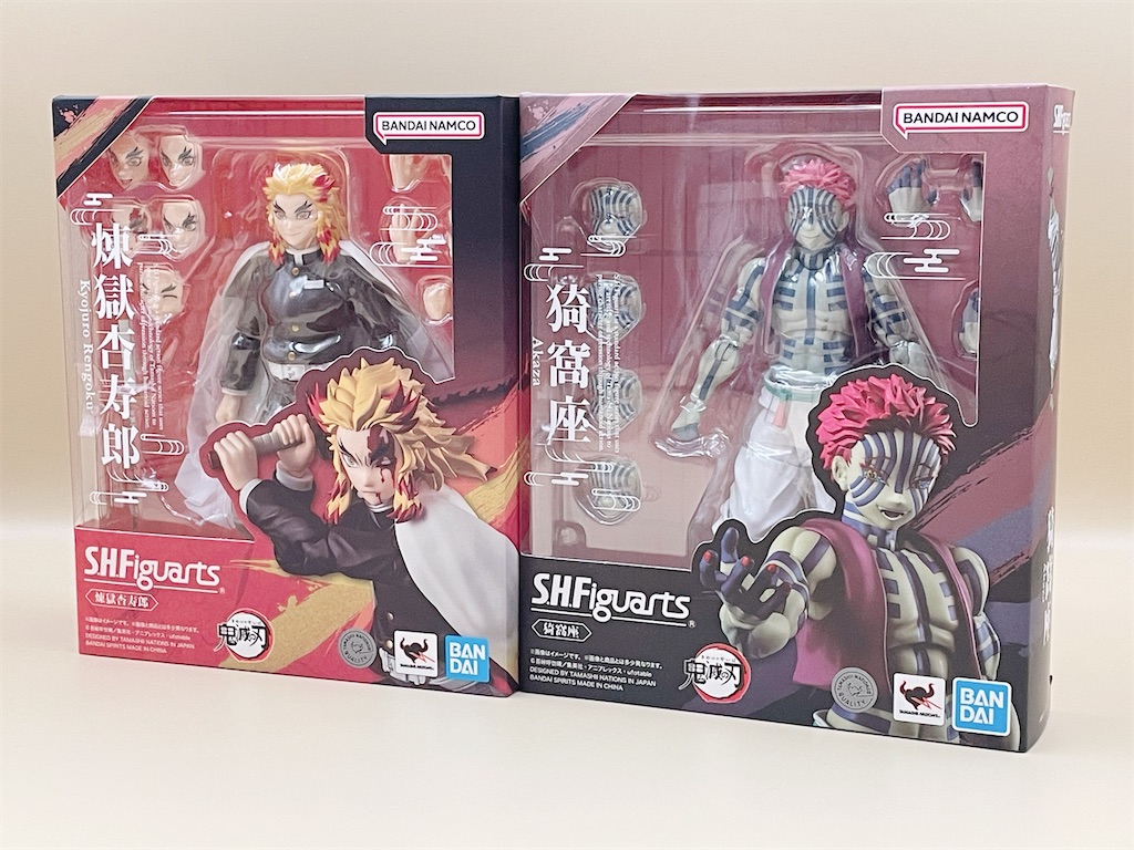 鬼滅映画を見た勢いでS.H.Figuarts 煉獄杏寿郎&猗窩座を買っちゃった