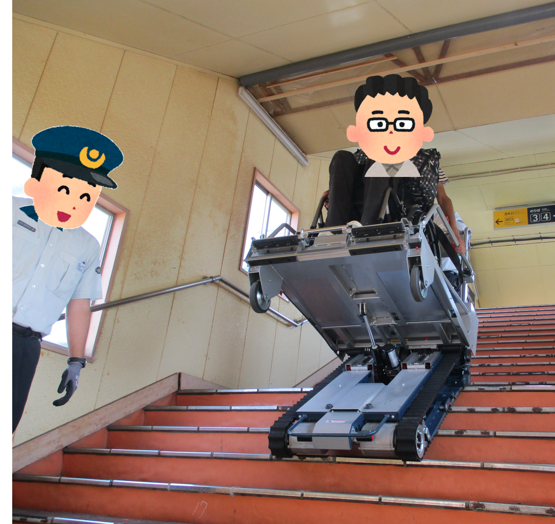 階段昇降機の写真