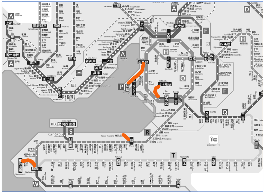 JR関西路線図