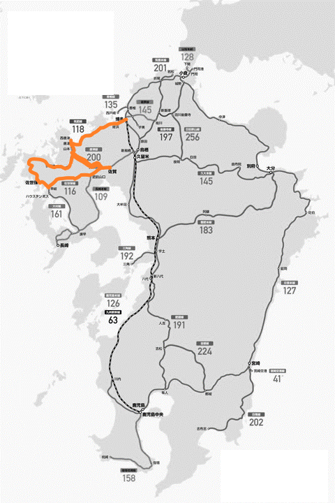 JR九州路線図