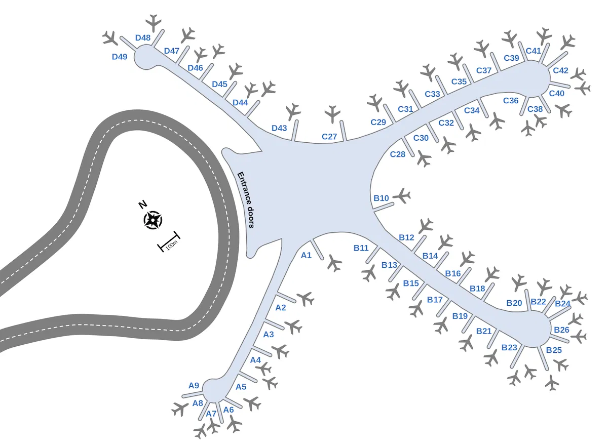 アブダビ国際空港(Zayed International Airport)マップ