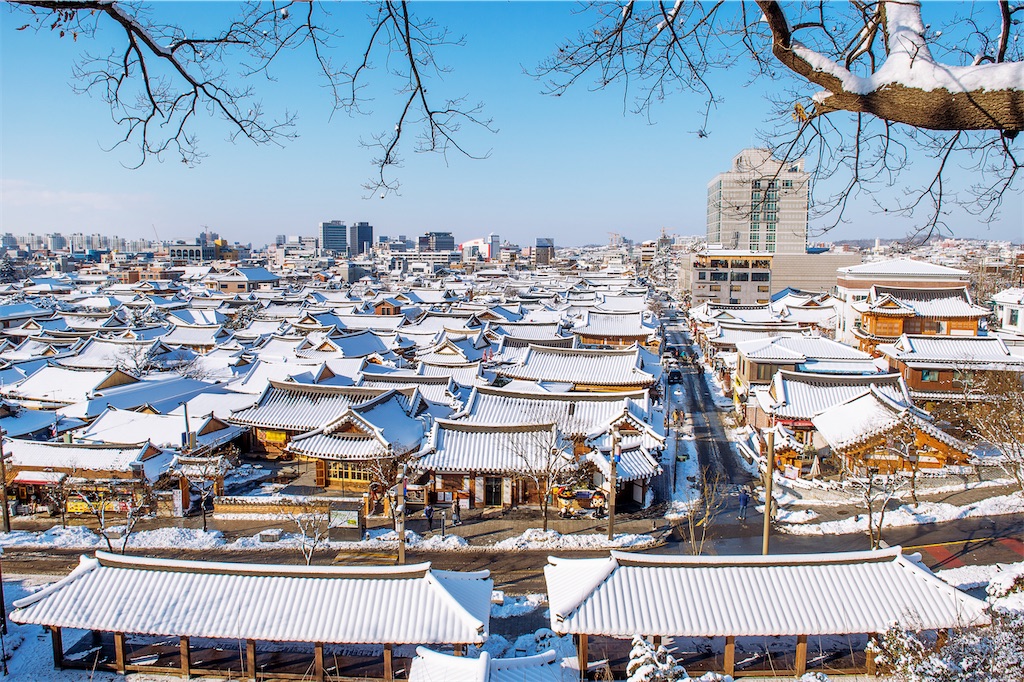 真冬の韓国