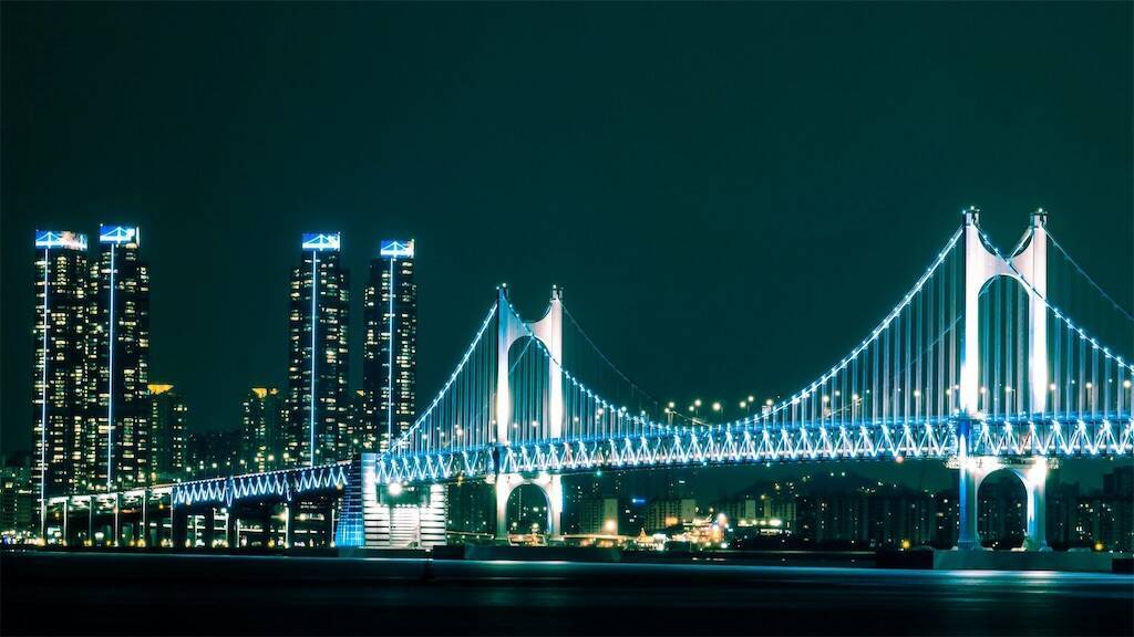 広安大橋の夜景