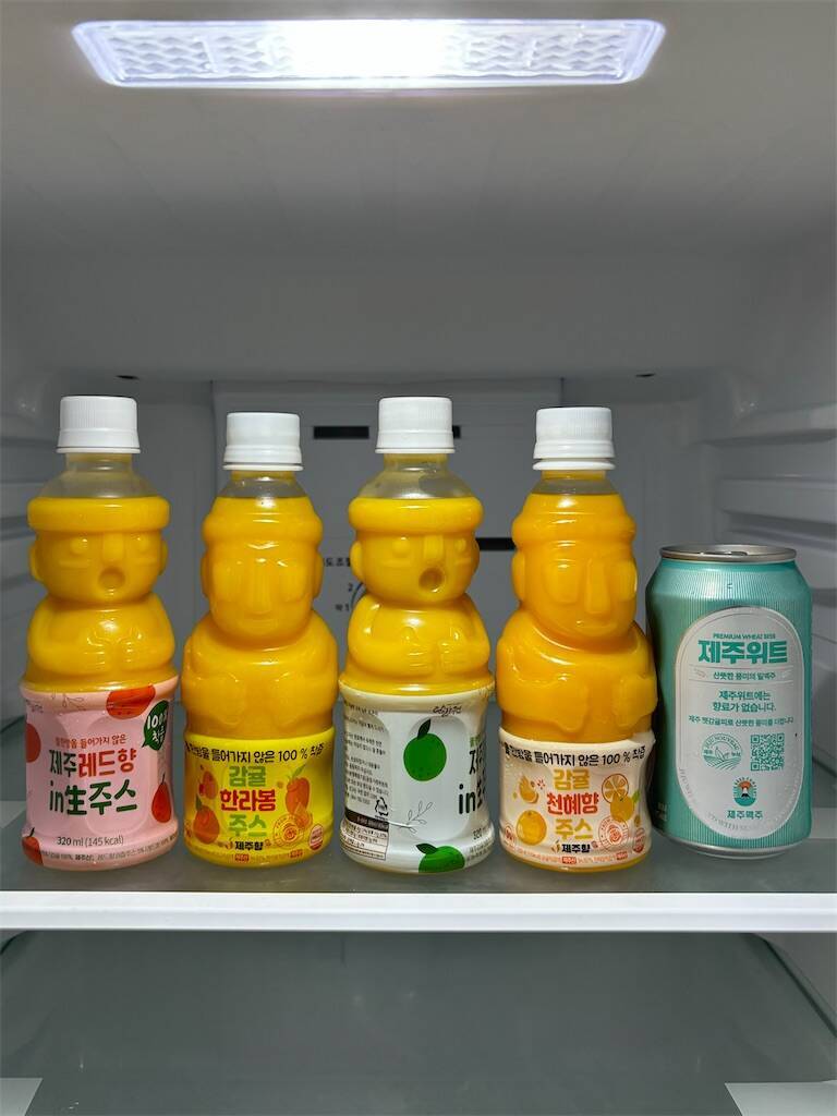 チェジュ島のみかんジュース