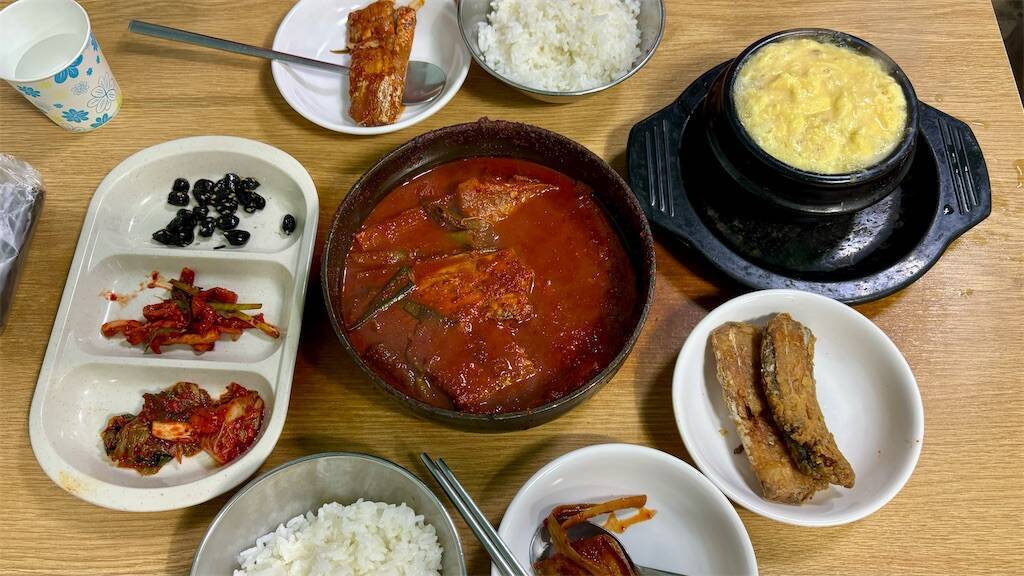 ヒラッカルチの太刀魚煮込み定食