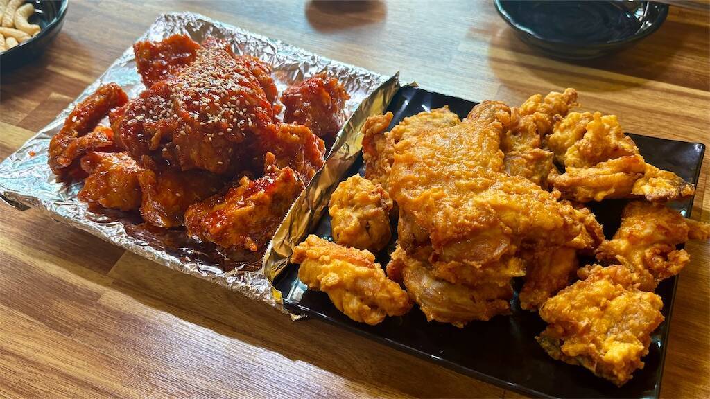 보영이네시장치킨のチキン