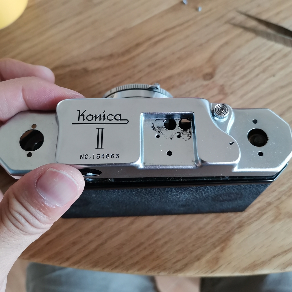 【分解清掃済品】KONICA Konica Ⅱ 初期不良保証付き Konica IIシリーズの分解｜フィルムカメラ修理のアクアカメラ