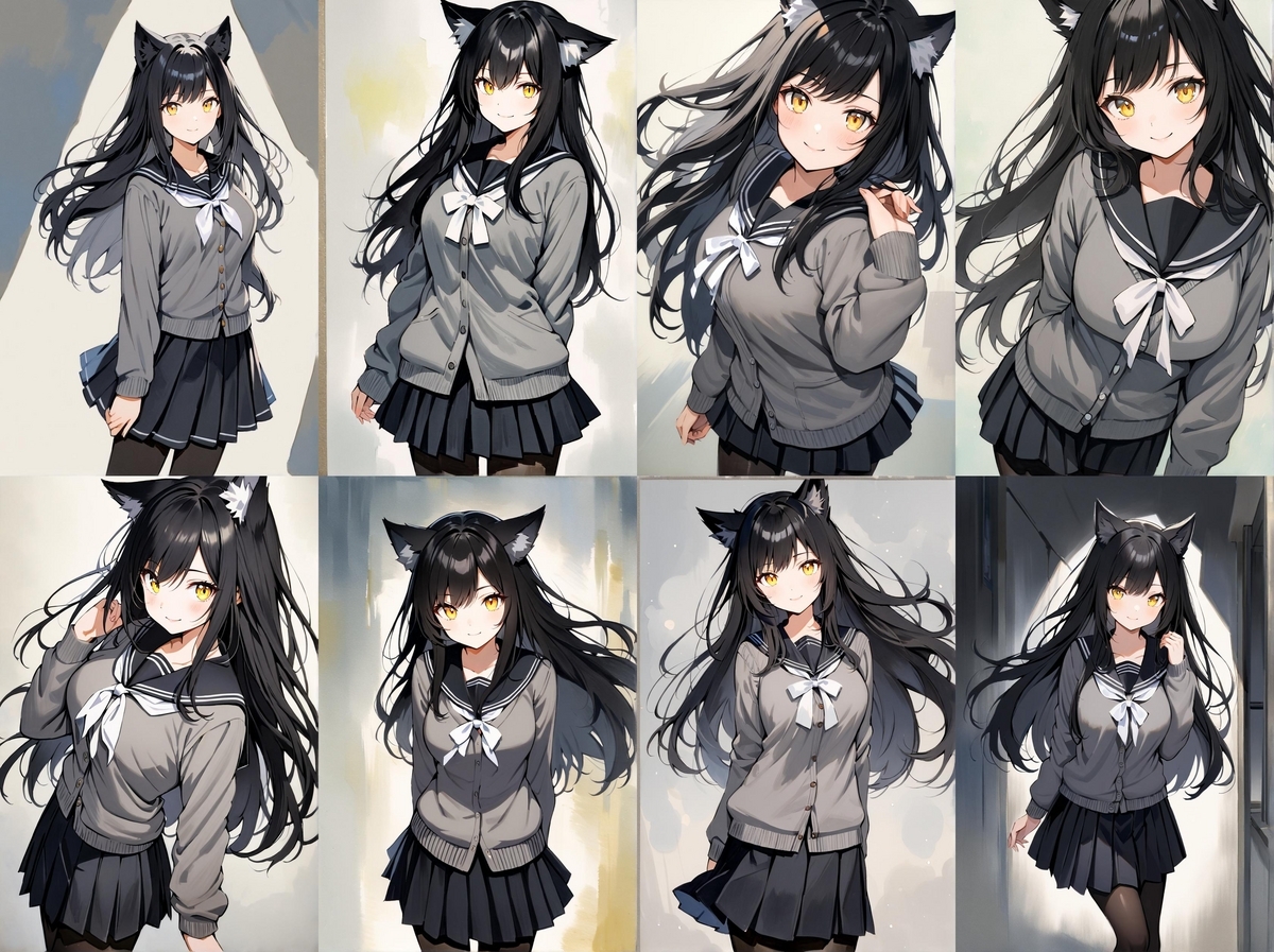 イラスト ポップ画 アニメ風 オリジナル 自作画 プロンプト研究:画風 - デマこい!
