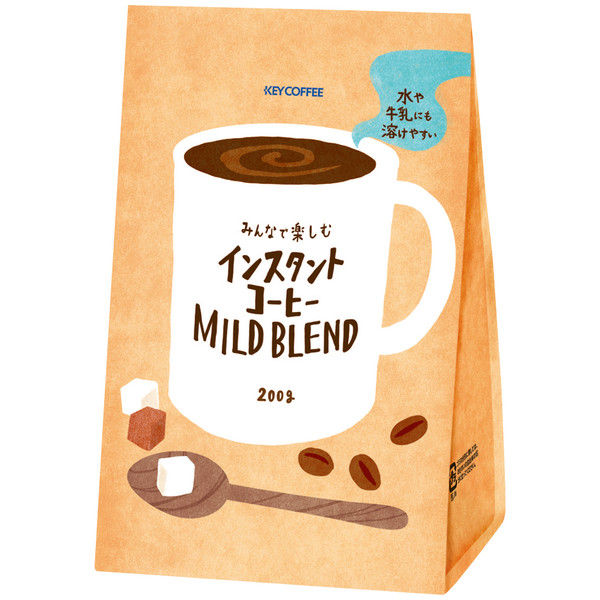 珈琲とデザイン ポップなイラストが可愛い Key Coffee みんなで楽しむインスタントコーヒー のパッケージ ハピ活ライフ