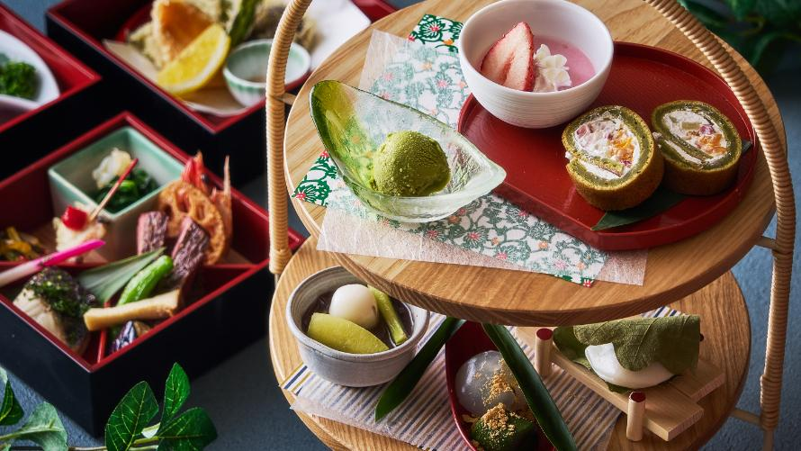 【品川プリンスホテル】和のアフタヌーンティー。和食とともに楽しめる柏餅や抹茶の葛饅頭など