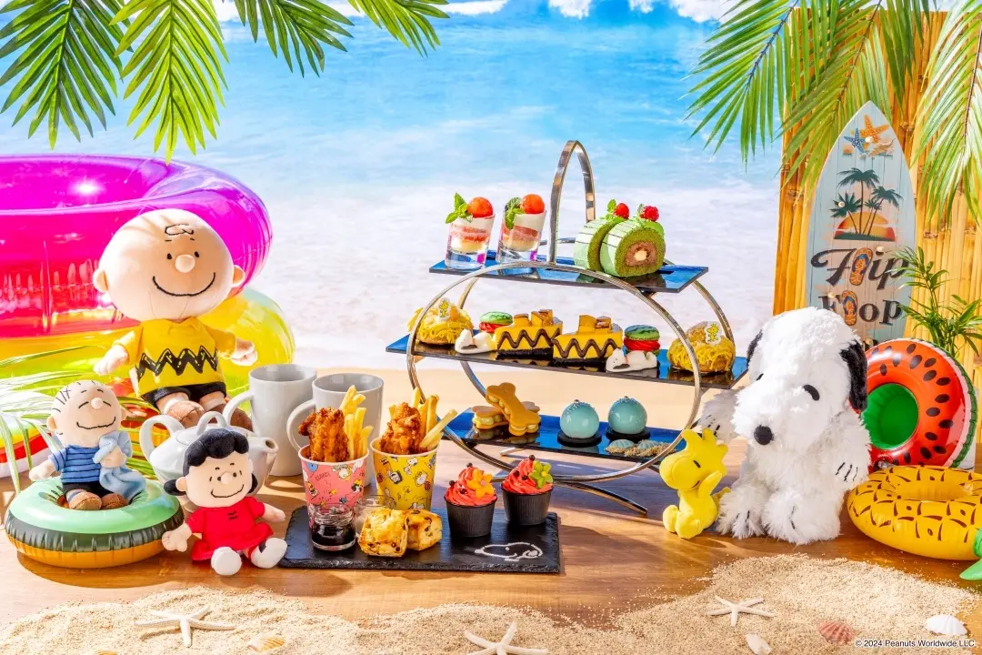 【ヒルトン名古屋】“Snoopy Summer Beach Time“アフタヌーンティー。スヌーピー＆仲間たちと楽しむショートケーキやマカロンなど