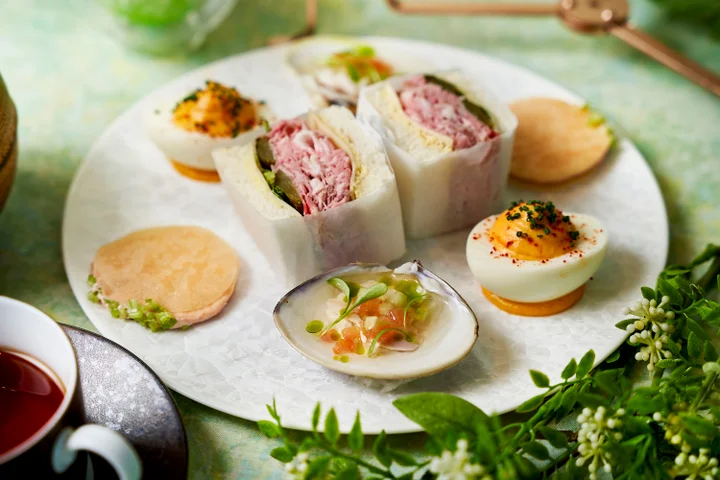 「天空のサマーアフタヌーンティー ～シャインマスカット＆メロン～」