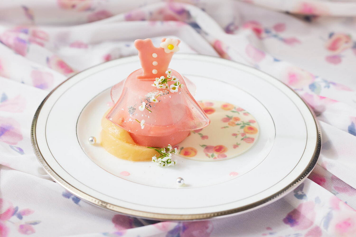 「ピーチ×ピンク アフタヌーンティーセット」
