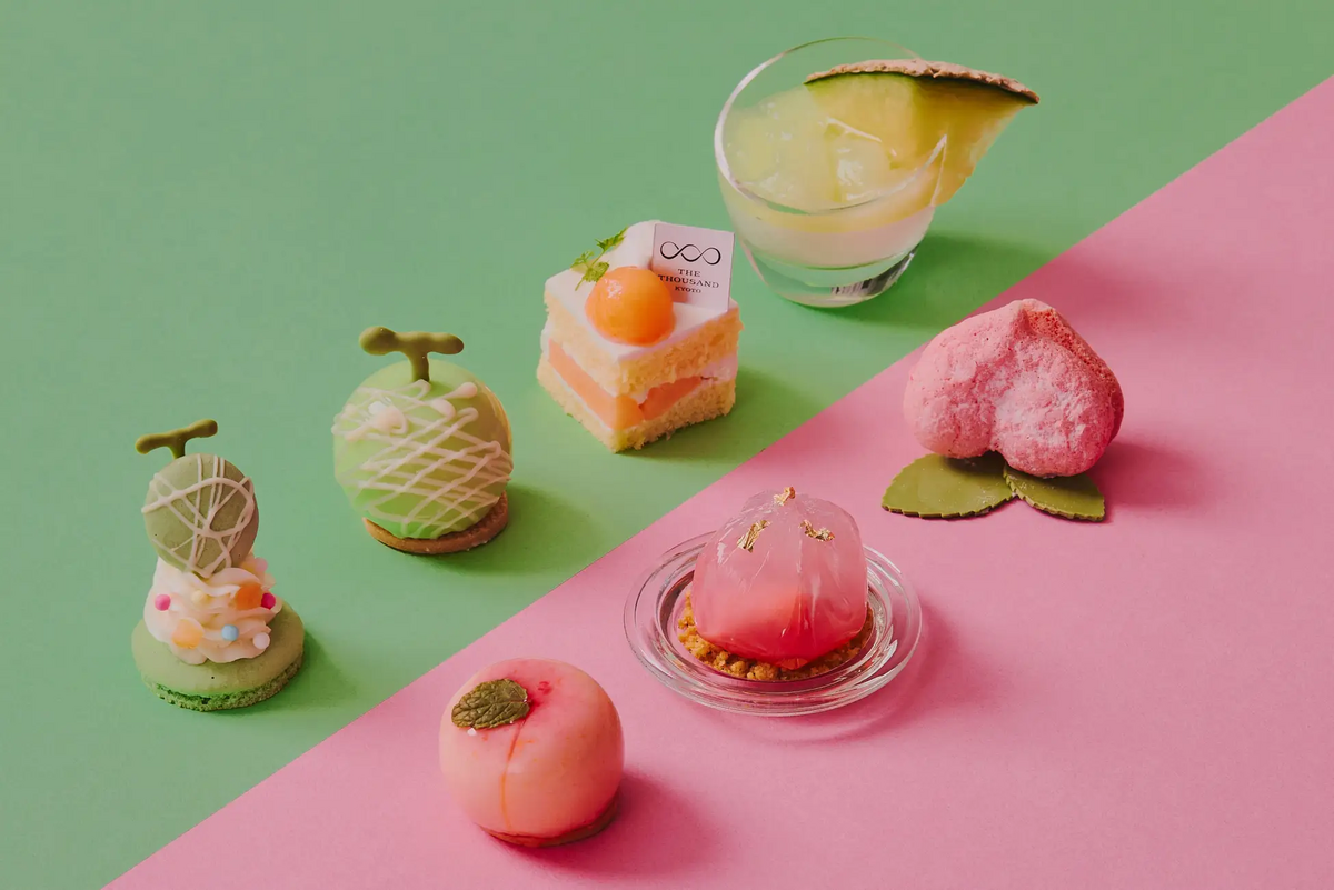 「桃とメロンのアフタヌーンティー ～夏の宝石箱～」